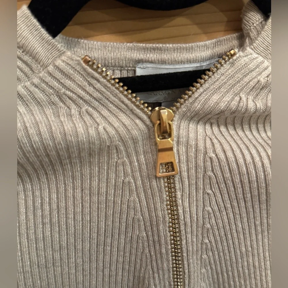 Carmen Ribbed Zip-Up Sweater - Picture 4 of 4